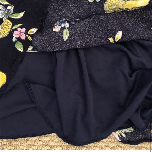 SAGE Ruffle Lemon Print Mini Dress - Picture 7 of 7